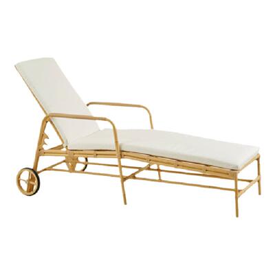 Sikadesign丹麦手工藤编北欧设计户外仿藤露台休闲躺椅Josephine