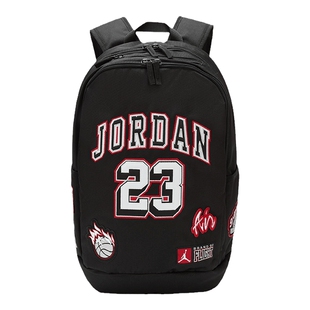 NBA官方-Jordan旅行户外运动双肩包书包大容量乔丹红27L