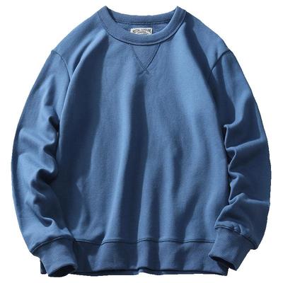 同步保暖纯棉针织毛圈圆领卫衣