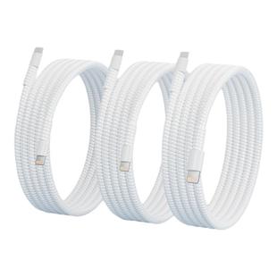 苹果安卓数据线保护套缠绕绳修复iPhone17华为pura70手机oppofindX8vivoX200小米15防折断防猫咬耐磨耐脏