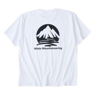 白山/White Mountaineering 26春夏男士纯棉印花圆领短袖T恤银泰