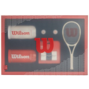 Wilson威尔胜官方蛇年限定网球礼盒避震器手胶mini球拍红包