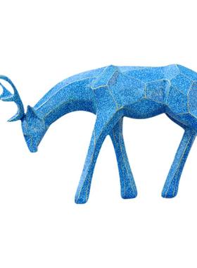 艺家乡园林抽象梅花鹿雕塑