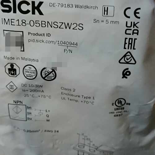 议价SICK西克接近开关IME18-05BNSZW2S，马来西亚
