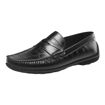 真皮康奈乐福鞋一脚蹬男鞋套脚