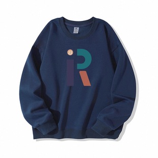 高端品牌捡漏纯棉卫衣女2025年春秋新款宽松印花圆领上衣薄外套潮