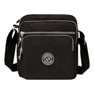 帆布挎包小号斜挎女包买菜妈妈包防水旅行护照钱包尼龙单肩便携包