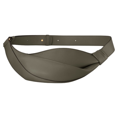 【秋冬新品】Polene波灵恩Neyu烟绿色光滑牛皮斜挎包