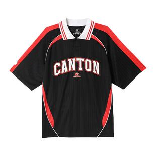 KELME卡尔美广州队球迷文化POLO衫冬季新款潮流休闲足球训练服