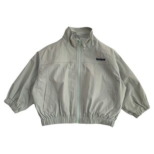 男童薄款外套春秋装时尚立领开衫2026新款男孩韩版宽松休闲夹克潮