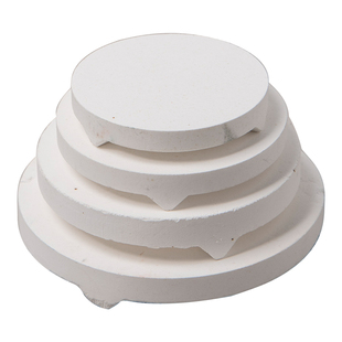 水流星陶艺三角氧化铝饼烧窑垫板防流釉粘板耐高温电气窑炉垫片