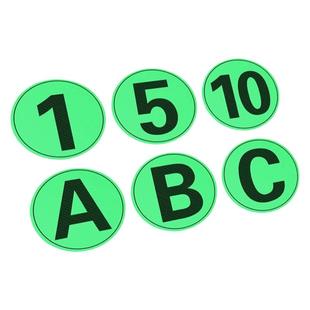 夜光数字号码贴纸影院座位排号荧光贴餐馆编号桌号标识门橱柜序号数字贴工厂车间设备机台号数字防水墙贴定制