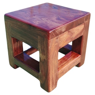 老榆木长方形木凳四方凳加固简约简易坐凳家用实木矮凳铺面木板凳