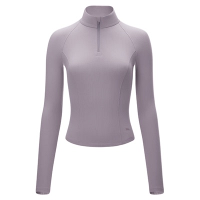 蕉下女士半拉链修身t恤女