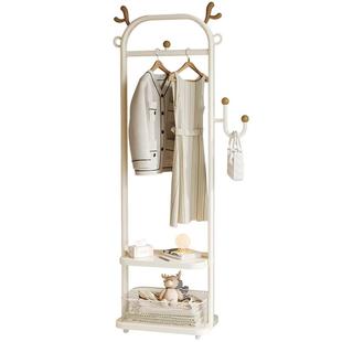 比人衣架落地卧室挂衣架小型衣帽架床边晚上放衣神器放脱下的衣服