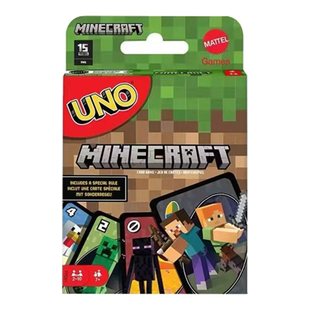 正版美泰UNO卡牌桌游纸牌我的世界112张优诺乌诺多人休闲桌面游戏