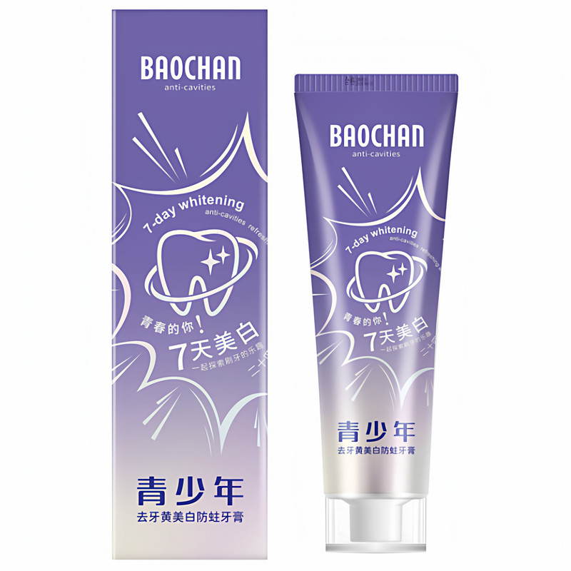 宝婵青少年美白防蛀牙膏