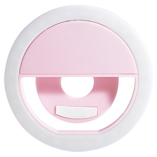 手机补光灯通用式主播直播拍摄自拍手持专用美颜口袋打光灯桌面化妆人像美食户外拍照环形小巧灯灯光色温专业