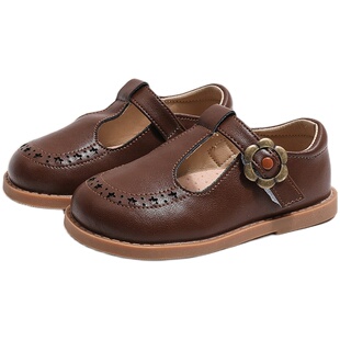 女童鞋子2026春秋款儿童皮鞋巴洛克软底公主鞋真皮洋气中小女孩鞋