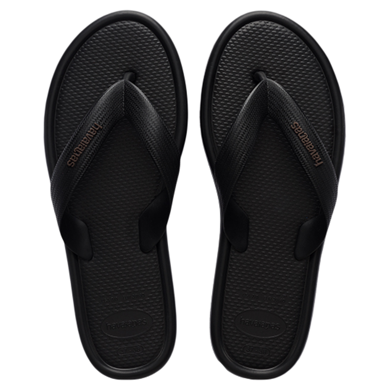 Havaianas春夏黑色宽带人字拖女