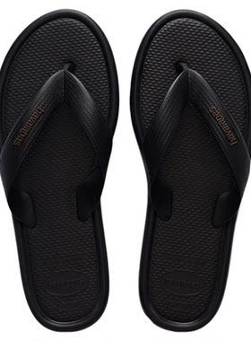 Havaianas春夏黑色宽带人字拖女