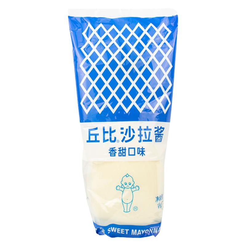 丘比沙拉酱香甜味1kg 水果蔬菜寿司食材丘比特肉松小贝沙拉酱瓶装