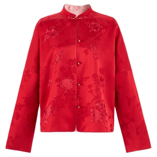 曼加塔【传承·红喜】早秋新中式风双面穿外套5050982