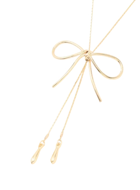 any FAM时尚精美感设计小众蝴蝶结图案项链女ONWARD