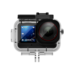 适用DJI 大疆action6防水壳防雾 Action运动相机防摔壳保护套 70米水下深潜防水罩套装浮力棒设备潜水壳配件