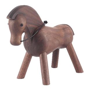 北欧原木纯手工木偶维京人海盗丹麦木雕桌面呆萌装饰摆件乔迁送礼