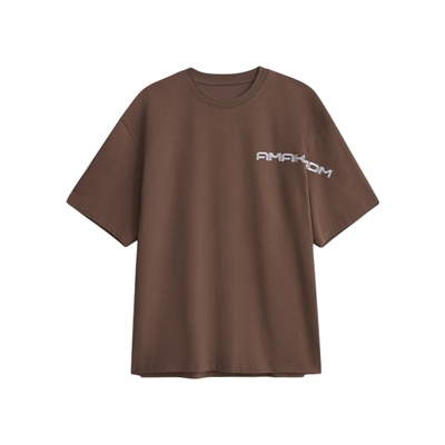 AMAKROMA埃可龙 重磅简约休闲运动上衣纯棉宽松T恤无性别穿搭