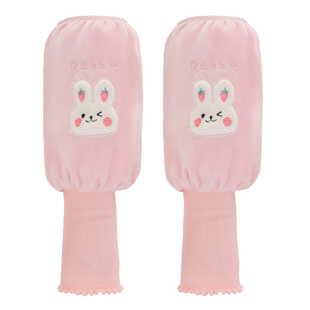 套袖袖套手套二合一女秋冬保暖护手防脏学生写字成人上班办公护袖