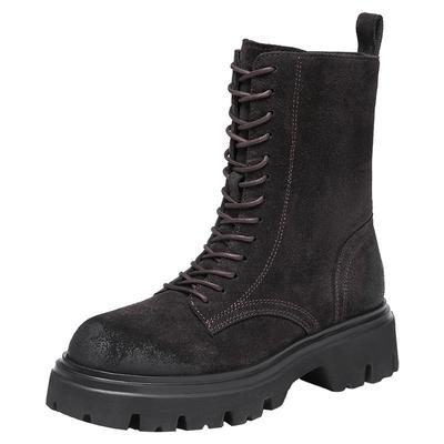 思加图暮色沙丘粗跟厚底马丁靴女