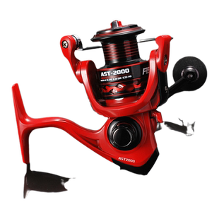 科美龙全金属头斜口线杯路亚轮海竿轮纺车轮矶钓马口微抛渔线轮