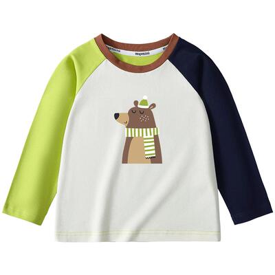 MQDmini男童长袖T恤春季新款