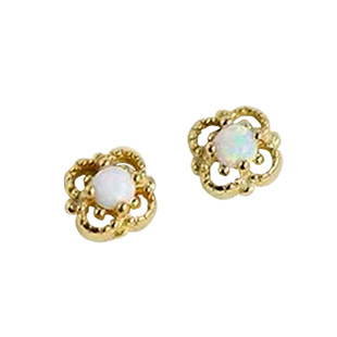 微风庄园 四叶草 美国进口14k包金淡水珍珠长耳环耳钩女超仙