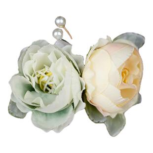 森系百搭绢花发饰花朵汉服古风宋制头饰蝴蝶沙滩度假写真气质发夹