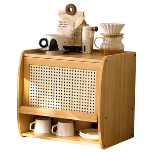 桌面收纳盒收纳柜茶具展示柜子餐具化妆品厨房水杯子置物架储物柜