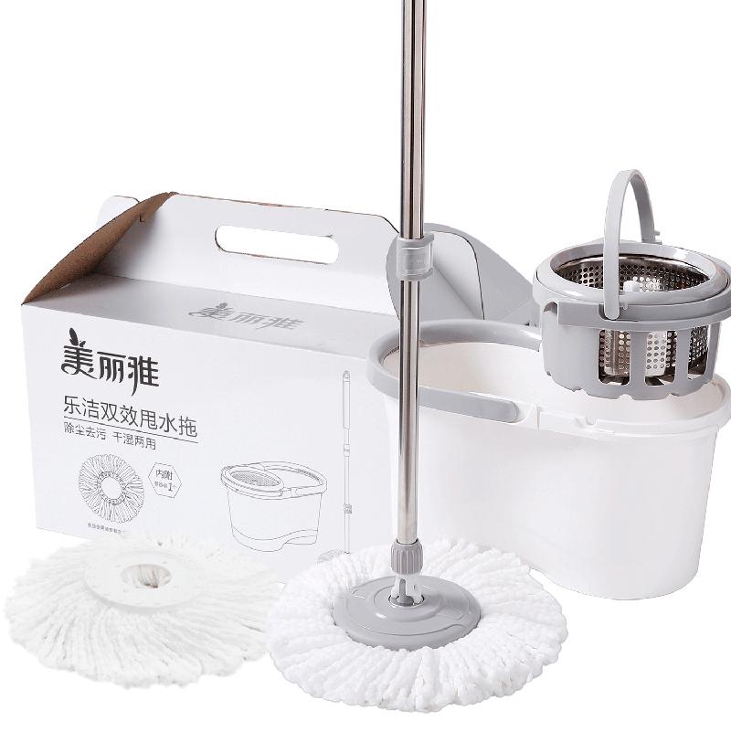 美丽雅可拆式甩水拖把手压式