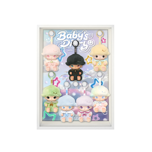 乐一百适用于泡泡玛特DIMOO新生日记系列-搪胶毛绒挂件盲盒展示盒