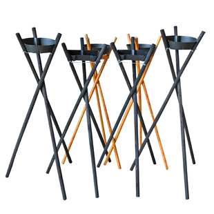 开业花篮花架花泥托盘三脚架三角架气球大麦插花实木架子鲜花支架