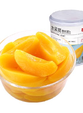 百草味黄桃罐头肥厚Q弹甘甜汁水