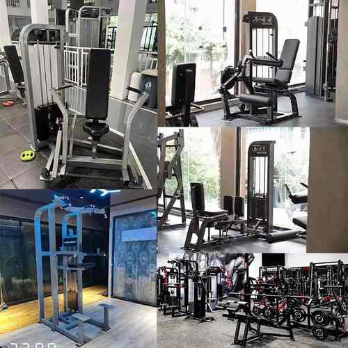豪迈悍马健身器材深蹲高位下拉飞鸟插片训练器健身房力量器械全套