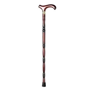 拐棍拐杖老人防滑实木四脚鸡翅木手杖老年人轻便龙头红木扶手登山