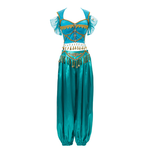 儿童演出服印度舞蹈敦煌西域茉莉公主六一舞台异域吊币裤表演服装