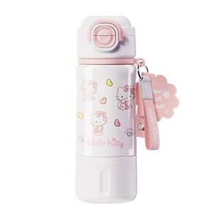 hellokitty儿童保温杯女孩2025新款水杯学生上学专用双饮吸管杯子