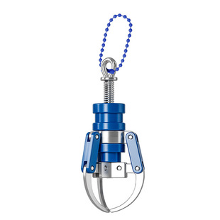 仿真塑料迷你娃娃机爪子钥匙扣挂饰变形爪钩挂件机械解压弹簧爪