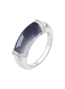 马鞍造型轻奢高级清冷风灯管指环