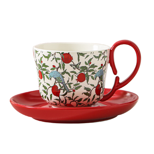 复古风翎光陶瓷咖啡杯高档礼盒闺蜜生日新婚礼物乔迁暖居伴手礼