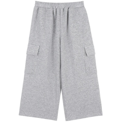 Amybaby女童套装秋季2025新款简约休闲卫衣短款外套运动裤套装